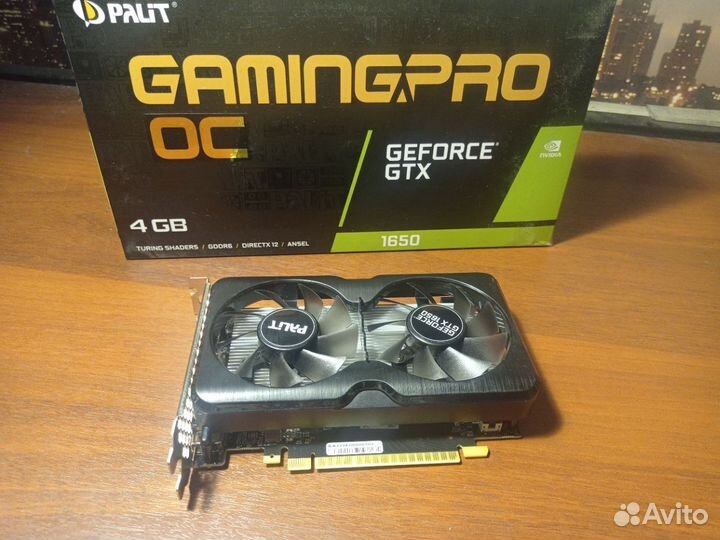 Видеокарта gtx 1650 Gaming pro OC gddr6