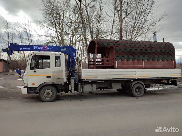 Аренда и услуги манипулятора, стрела 2.9 т, 10 м, борт 6 т, 6.2 м