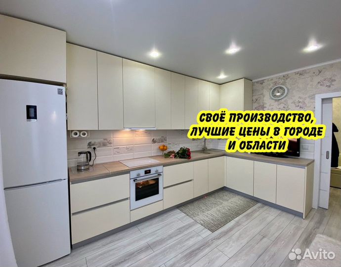 Прямая кухня на заказ. Фабрика