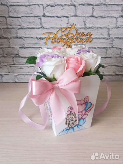 Букеты из мыльных роз-На заказ