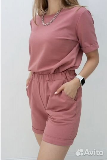 Комплект шорты и футболка женские