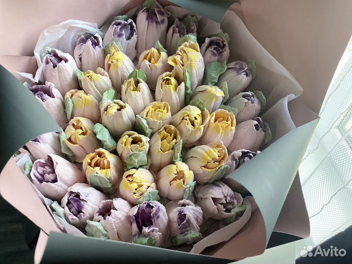 Сладкие букеты из зефира