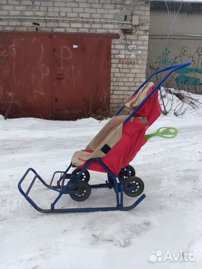 Детские санки коляска бу