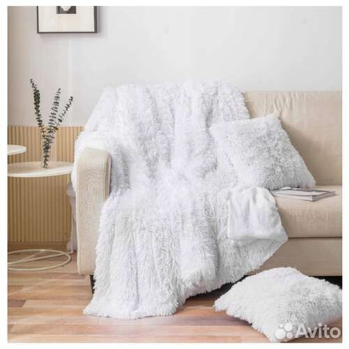 Плед травка 220*240 пушистый бамбук