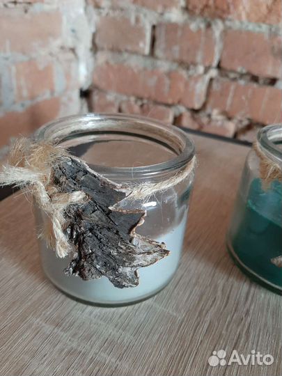 Набор свеча в стакане 3шт