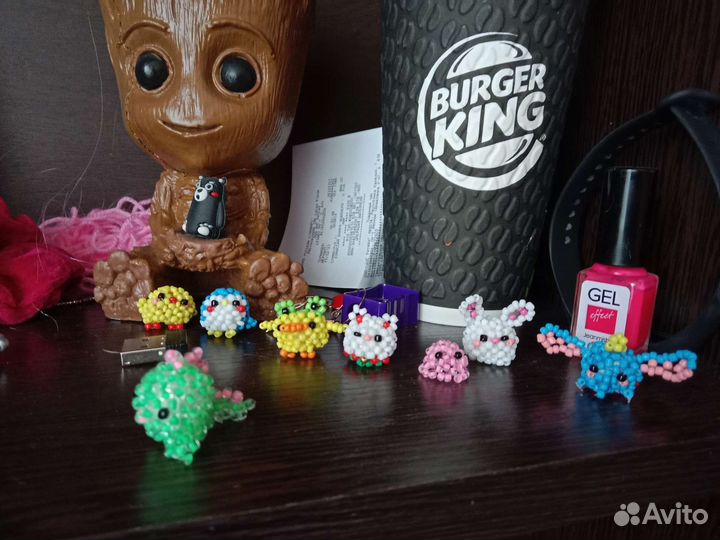 Маленькие амигуруми из бисера