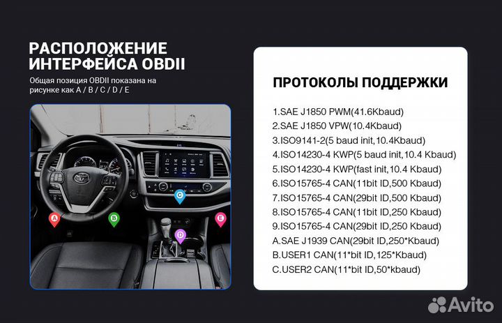 Автомобильный сканер vGate iCar II ELM327