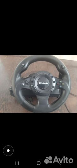 Игровой руль с педалями и коробкой передач