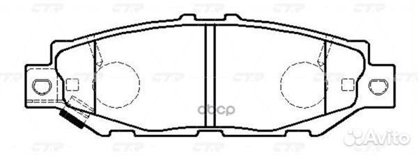 CKT-63 Колодки тормозные дисковые зад GK1