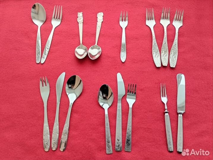 Вилки, ложки детские СССР