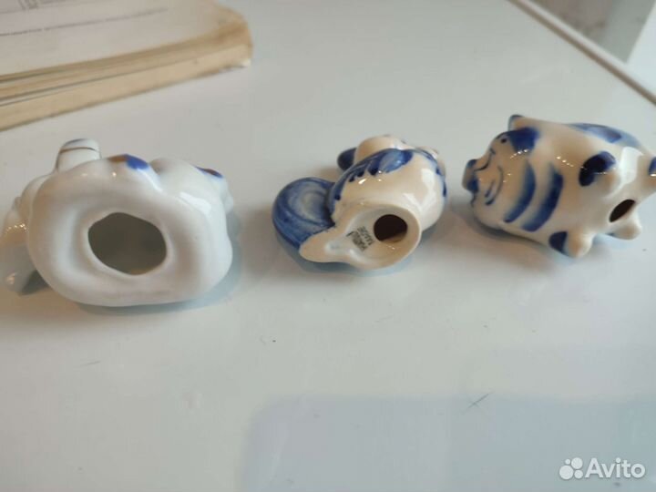 Фигурки животных гжель