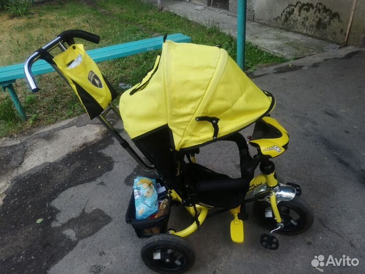 Трехколесный велосипед коляска