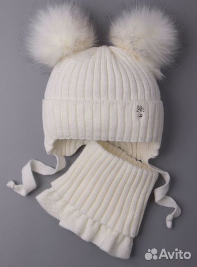 Комплект шапка, шарф