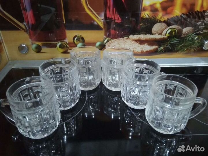 Кружки хрустальные