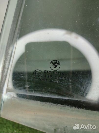 Стекло заднее левое Bmw E46 седан 2000