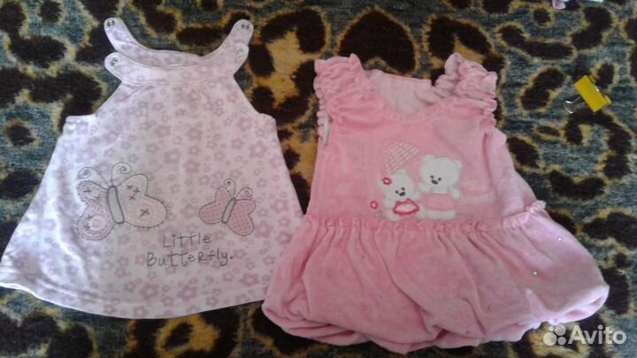 Детская одежда для девочек 74 80 пакетом