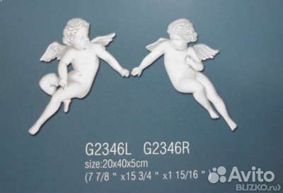 Ангелочки орнамент на стену