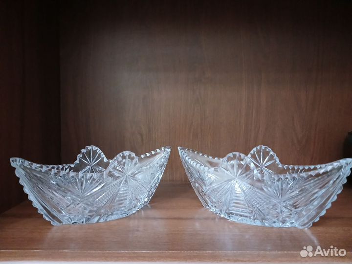 Конфетница хрустальная СССР