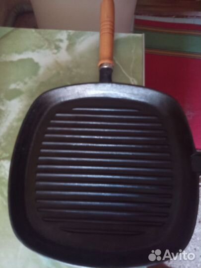 Чугунная сковорода гриль
