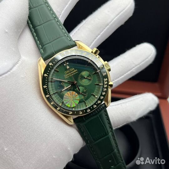 Omega green gold часы