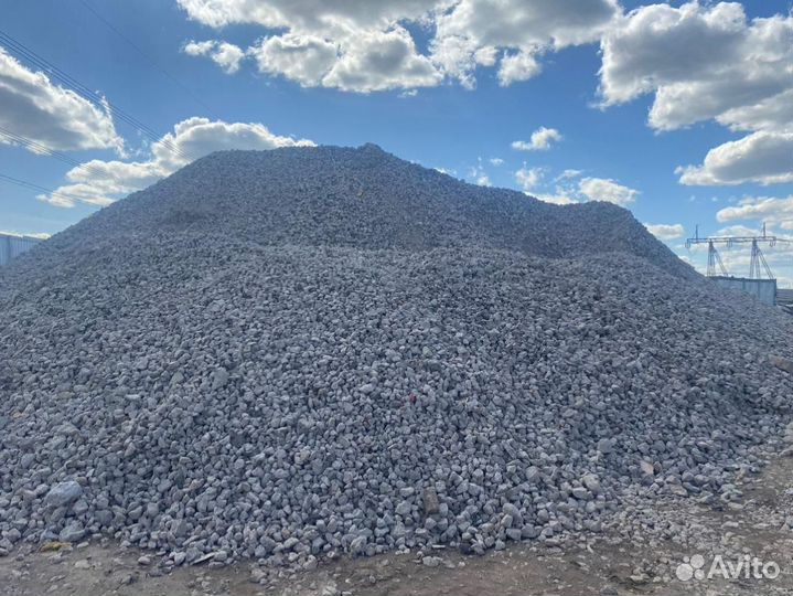 Быстрая доставка щебня на стройплощадку в Красного