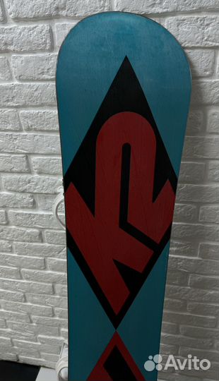 Сноуборд k2 158см + крепления salomon
