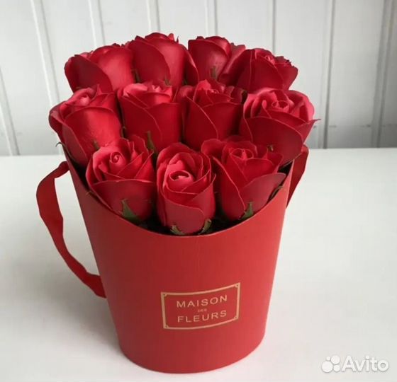 Букет из мыльных роз