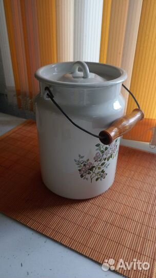 Бидон эмалированный. Новый. СССР