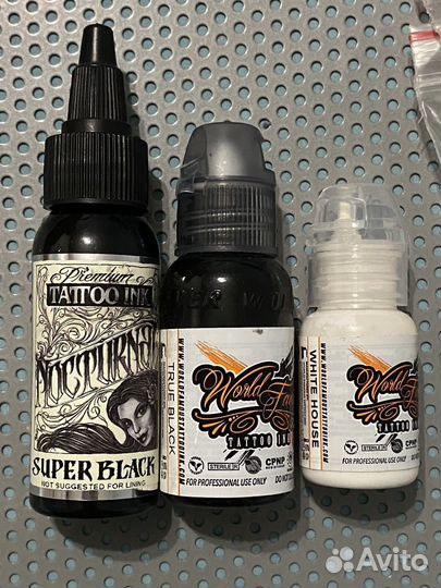 Набор для тату (мыло, крем, трансфер + 3 краски)