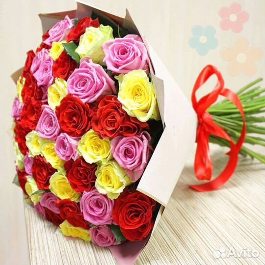 101 Роза цветы доставка 25 51 101 Роза