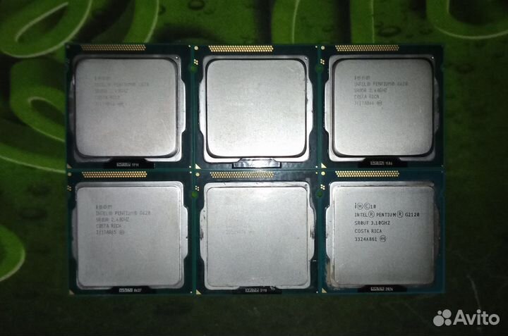 Процессоры (6шт) Intel pentium G620, G630, G2120