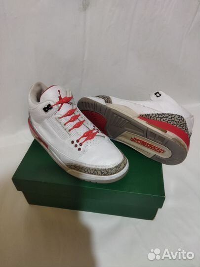 Кроссовки Nike Air Jordan 3 Retro “Fire Red” 44,5