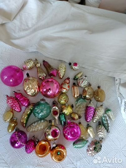 Елочные игрушки СССР одним лотом