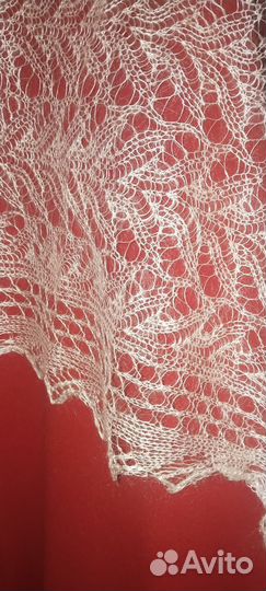 Пуховой шарф, паутинка