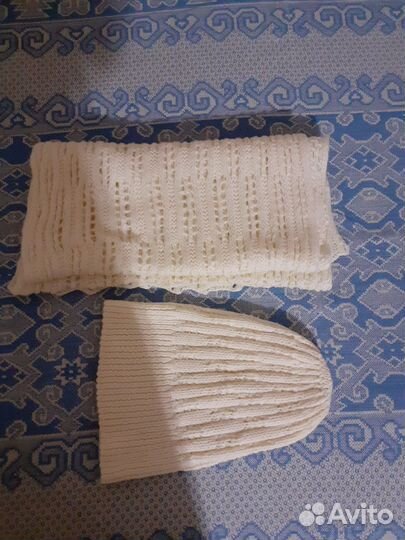 Комплект шапка и снуд