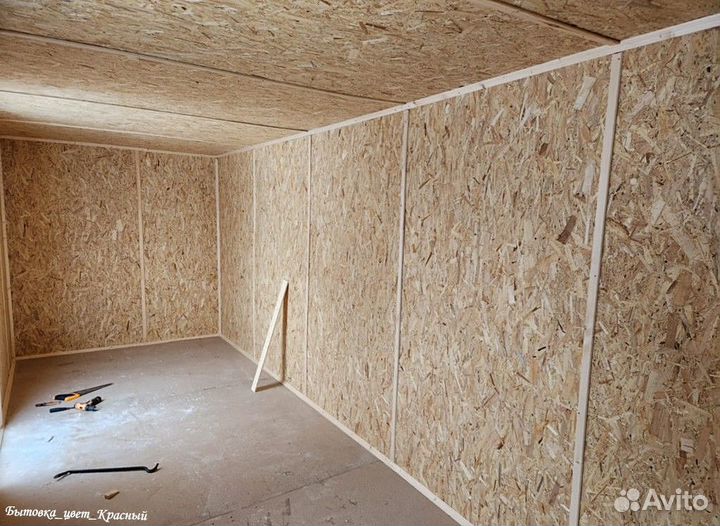 Бытовка деревянная 6 x 2.4 м