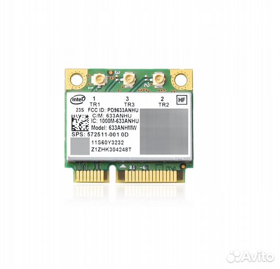 Сетевая карта WiFi 2.4/5 Ггц для ноутбука Dell, Le