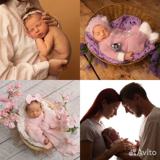 Фотосессия ньюборн новорожденного годика