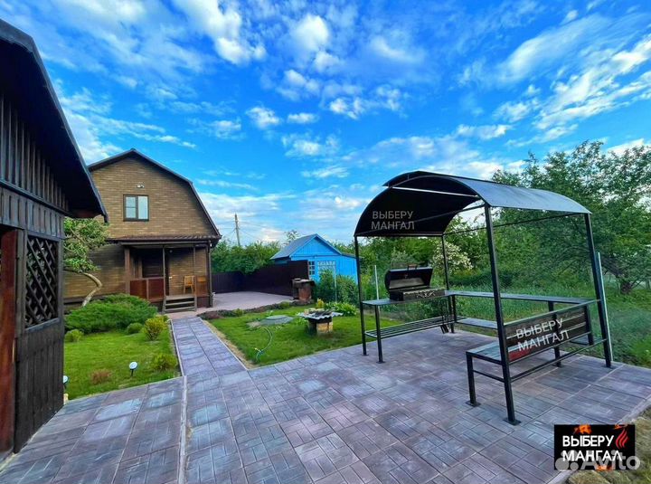 Беседка с мангалом