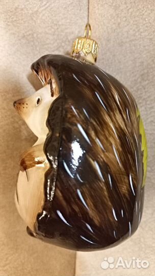 Ёлочная игрушка Ёжик с малинкой от Ариель