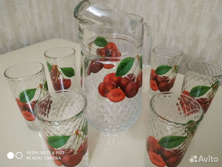 Кувшин + 6 стаканов