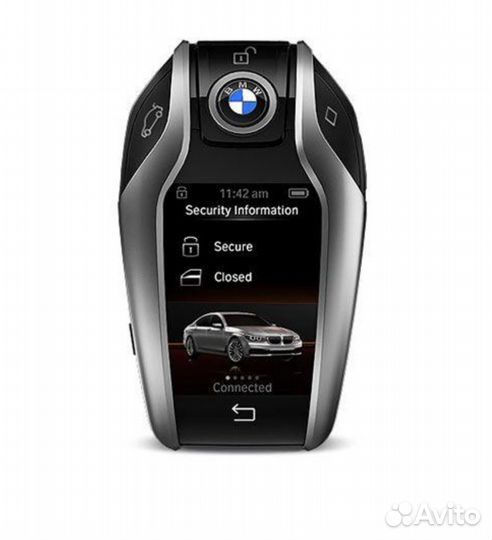 Чехол для SMART ключа BMW / бмв TPU Silver