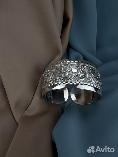 Серебряный браслет Морозный узор