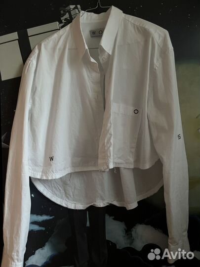 Кроп рубашка Walk of Shame S