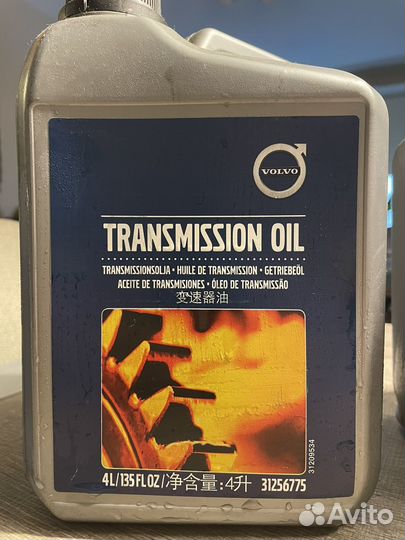 Volvo 31256775 Масло трансмиссионное оригинал 4л