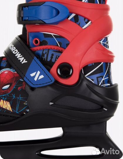 Коньки детские раздвижные Nordway spider-MAN