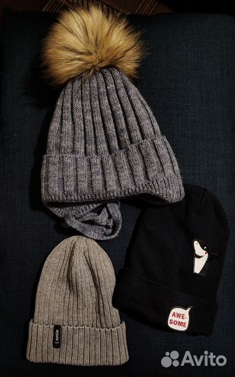Комплект шапок на мальчика (осень и зима)