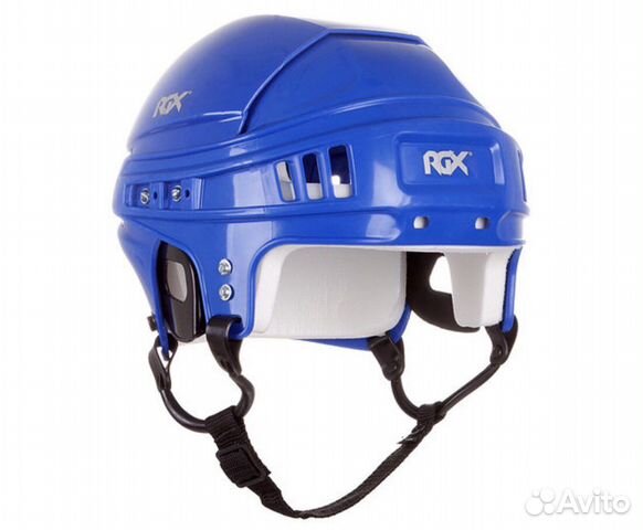 Шлем хоккейный р. М, L черный, син