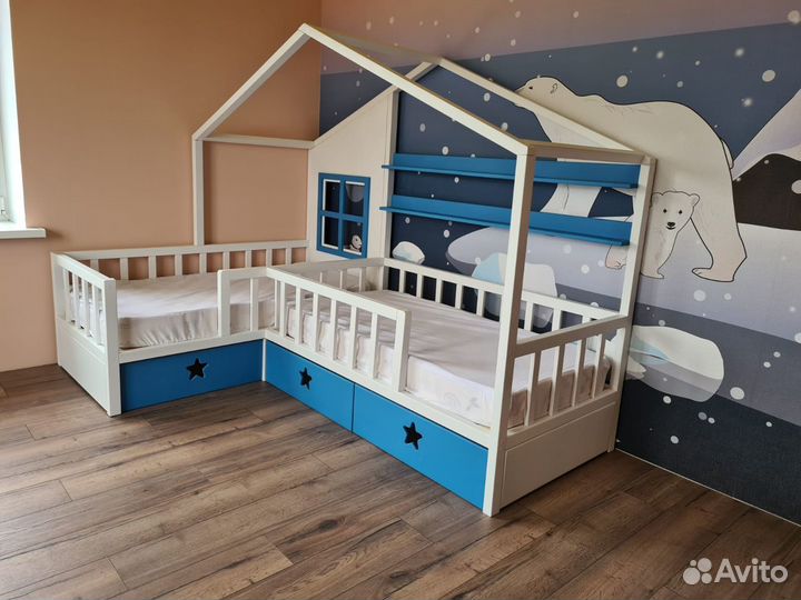 Угловая кровать для детей