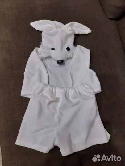 Новогодний костюм зайчика на 3-5 лет